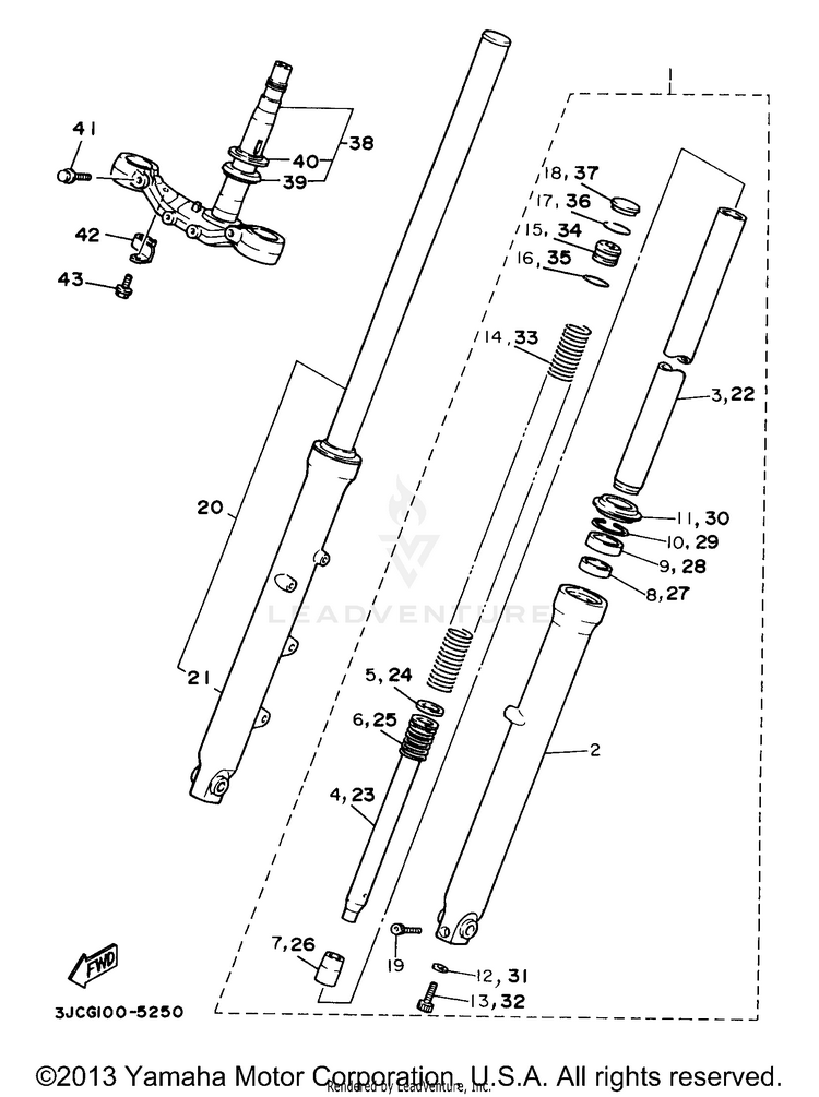 Front Fork Schematic