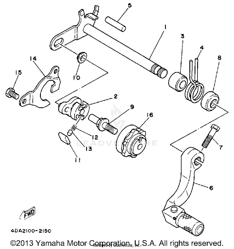 Shift Shaft Schematic