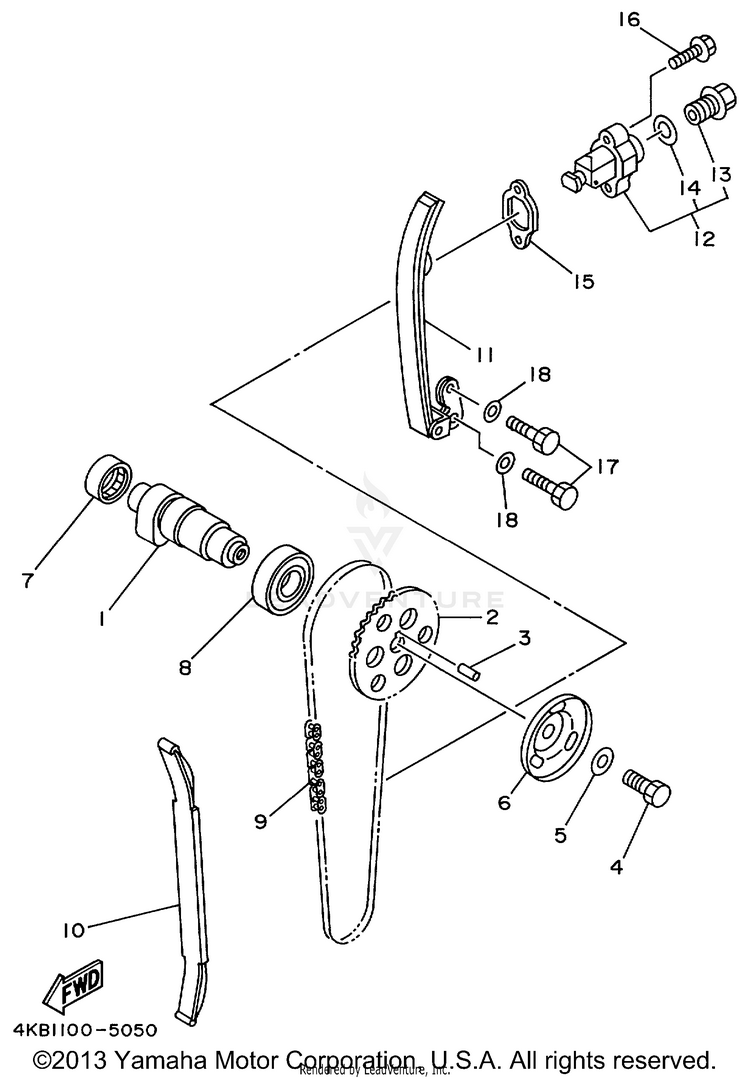 Camshaft Chain Schematic