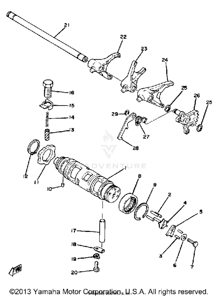 Shift Cam - Fork Schematic
