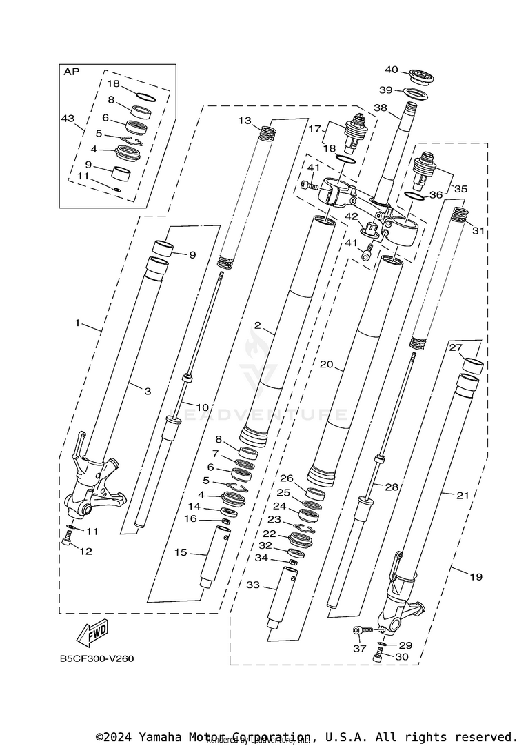 Front Fork Schematic