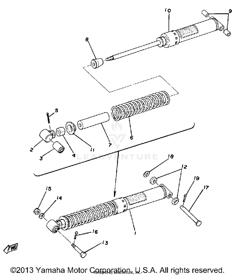 Rear Shock Schematic