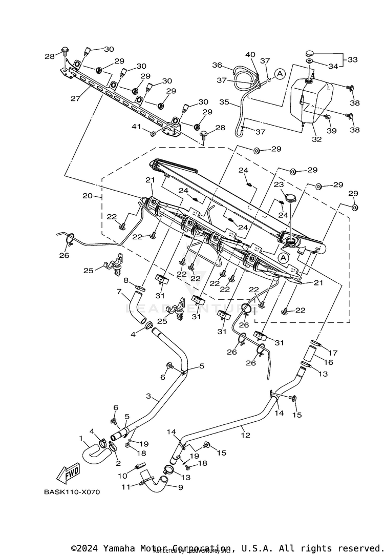 Radiator & Hose Schematic