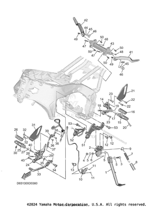 Stand & Footrest Schematic