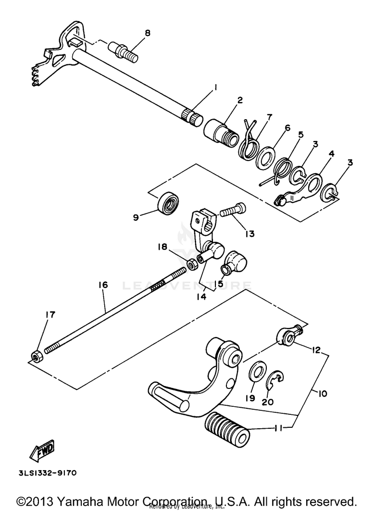 Shift Shaft Schematic
