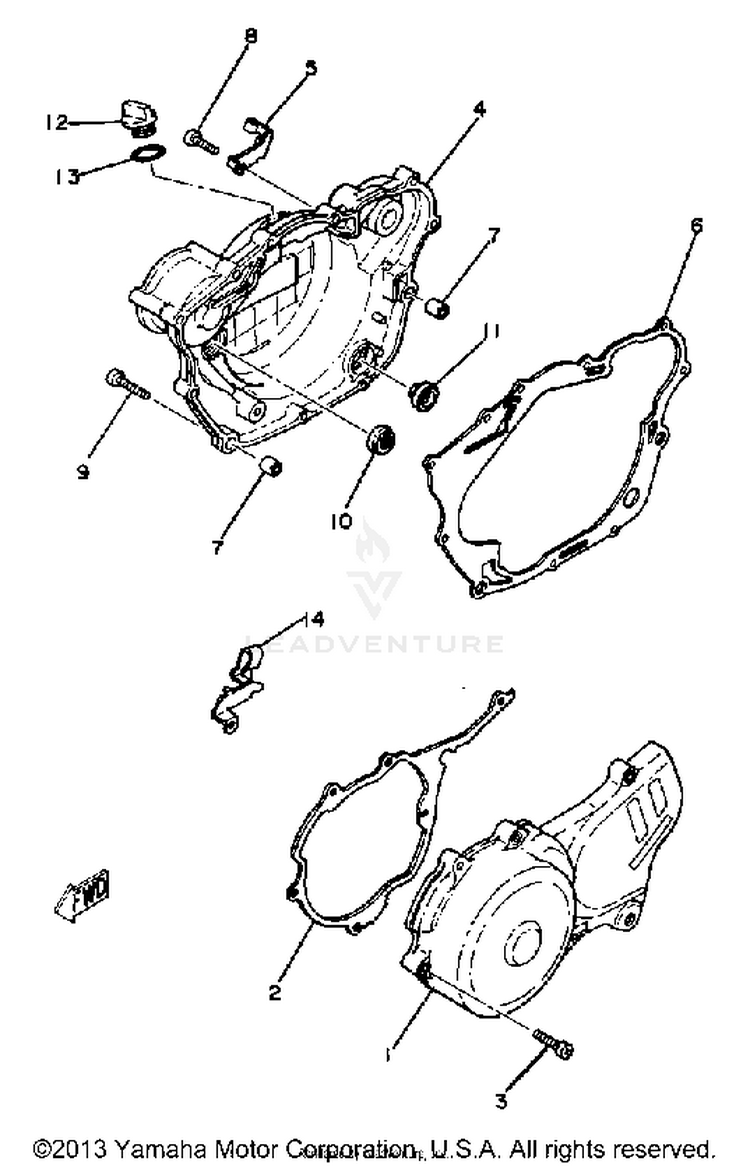 Crankcase Cover Schematic