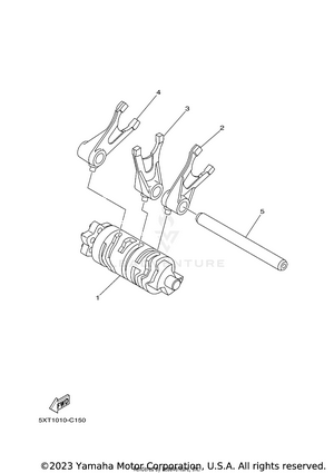 Shift Cam & Fork Schematic