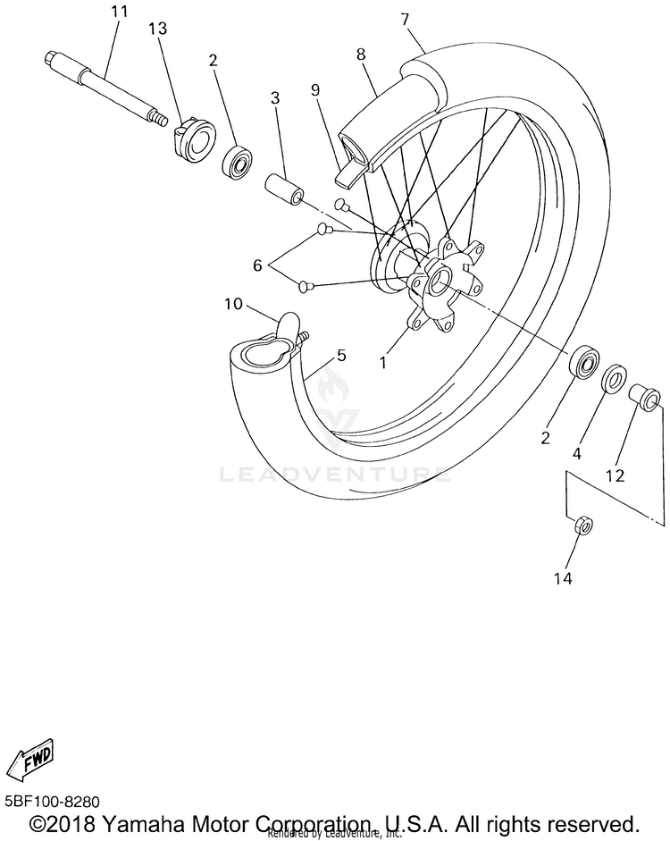 Front Wheel Schematic