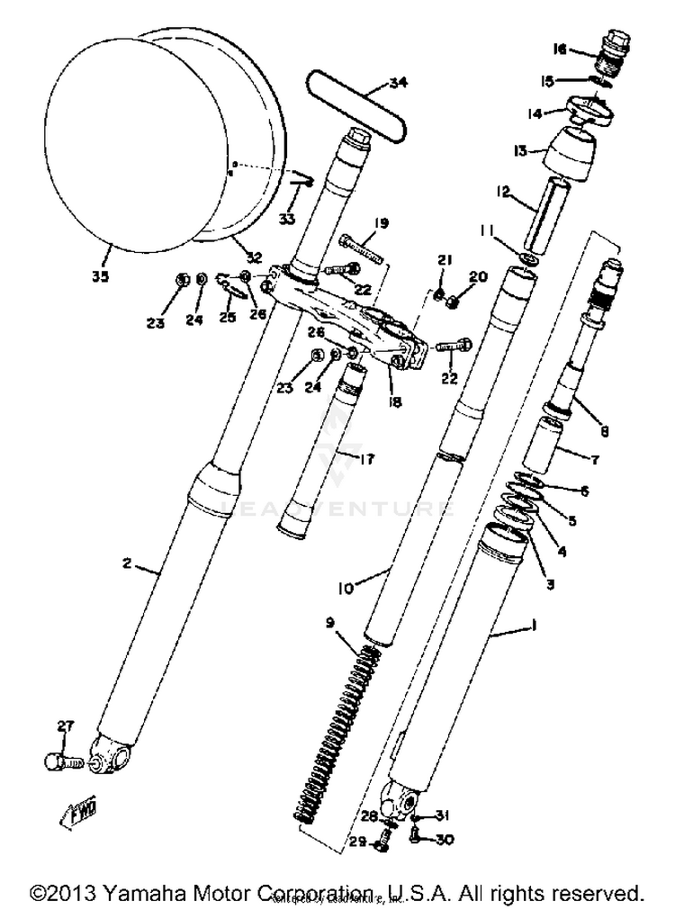 Front Fork Schematic