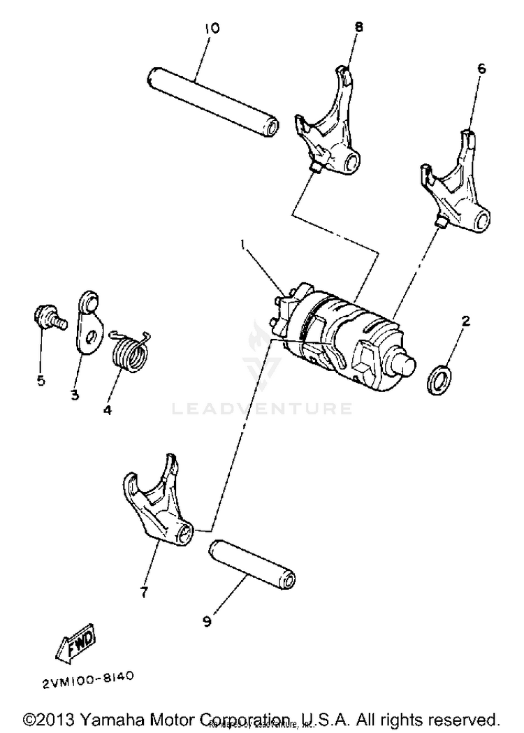 Shift Cam Fork Schematic