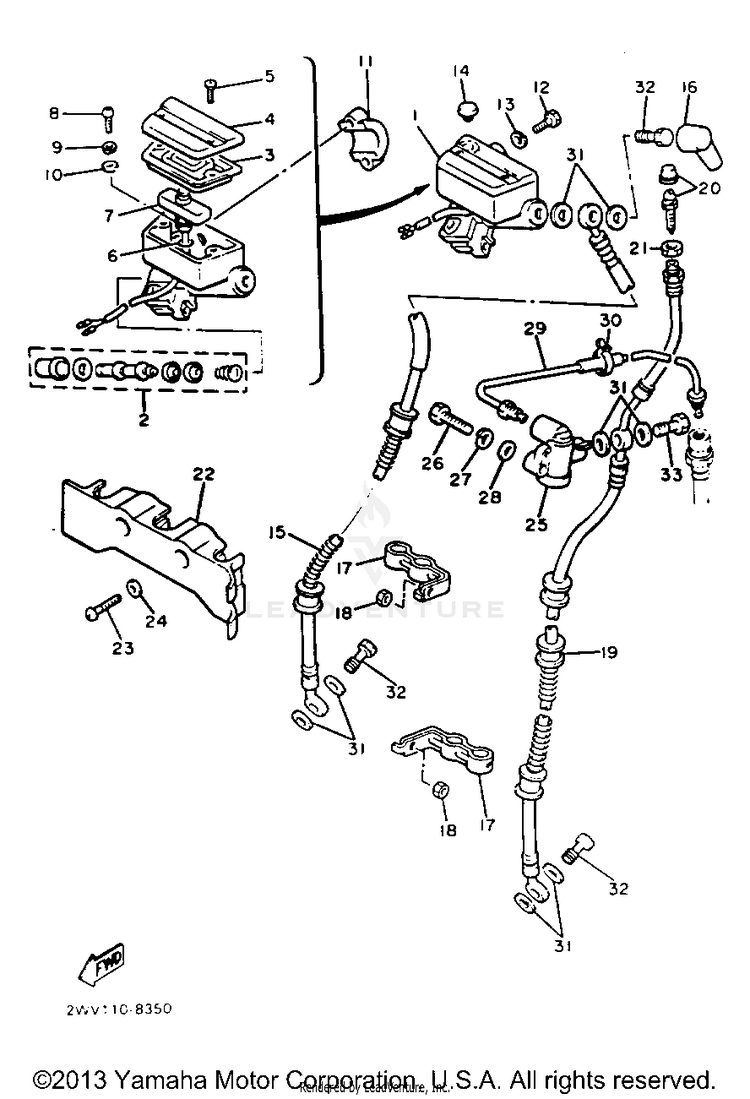Front Master Cylinder 1 Schematic