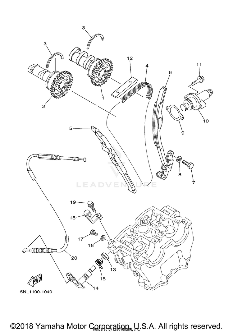 Camshaft Chain Schematic