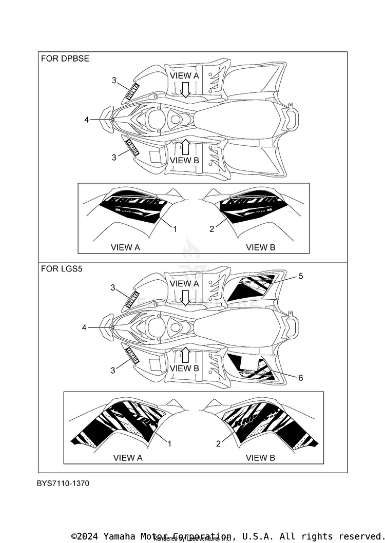 Graphics RAPTOR 110 - YFM01RYXTG - 2026 Schematic