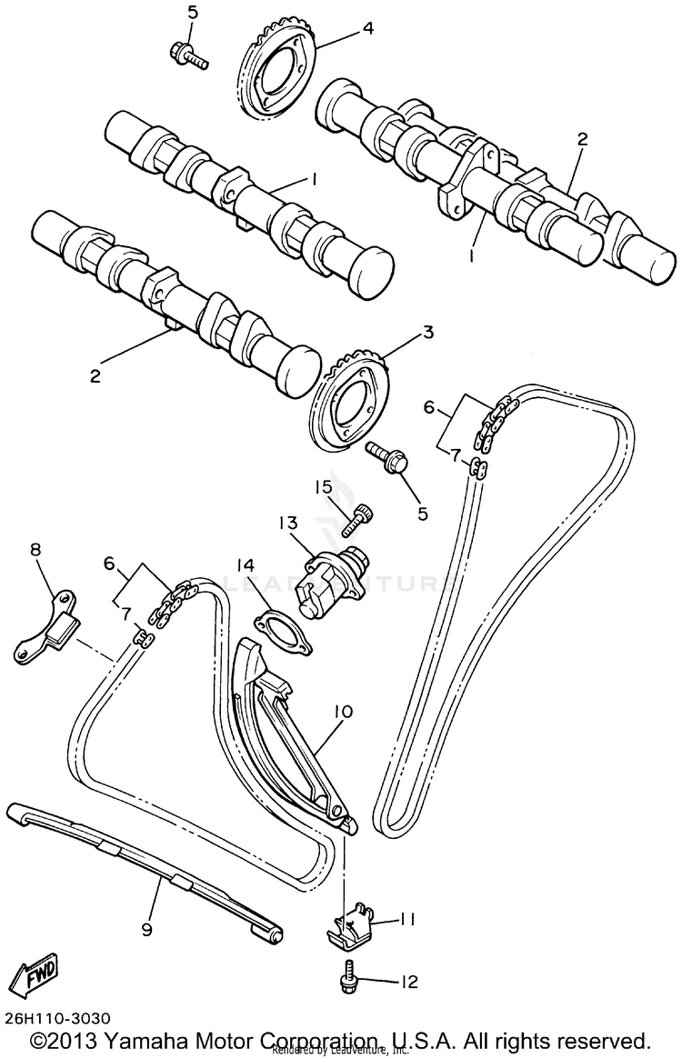 Camshaft Chain Schematic