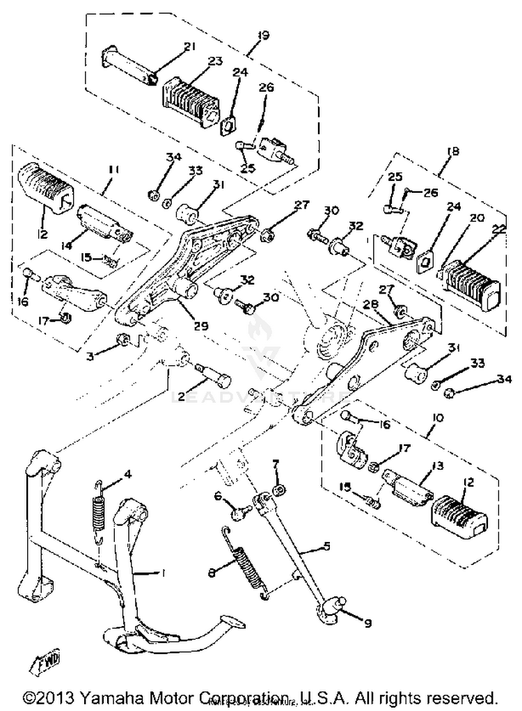 Stand-Footrest Schematic