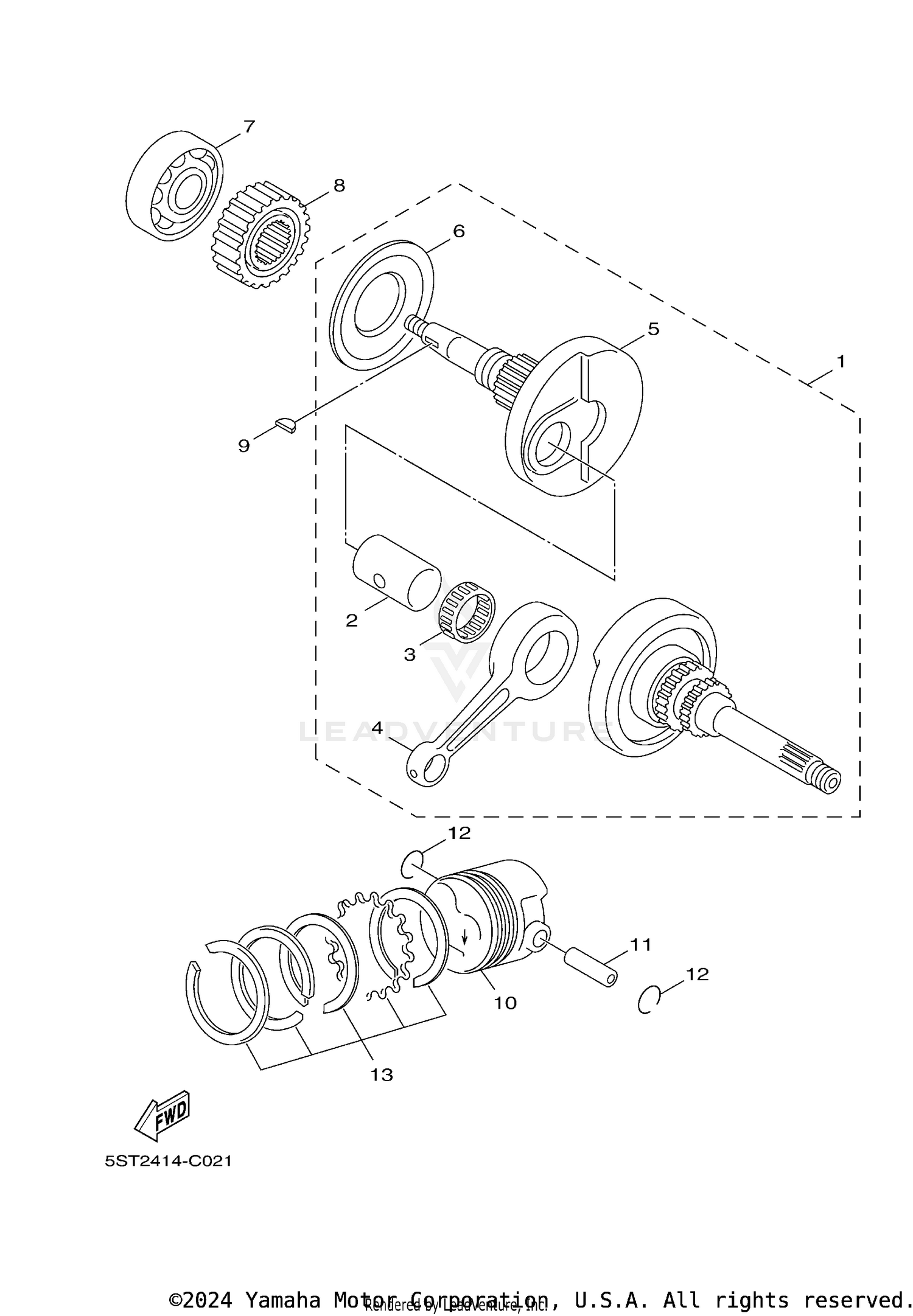 CRANKSHAFT PISTON