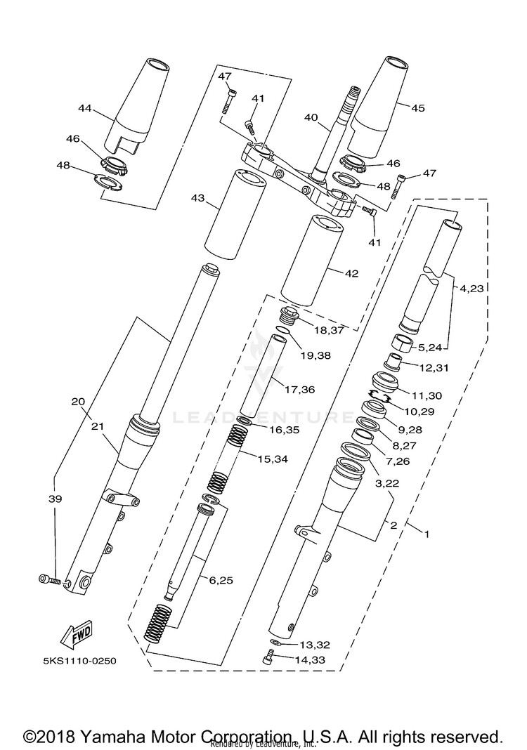 Front Fork Schematic