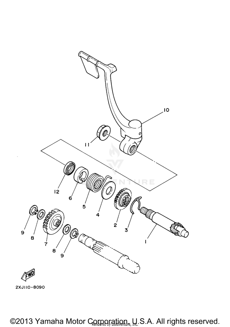 Starter Clutch Schematic