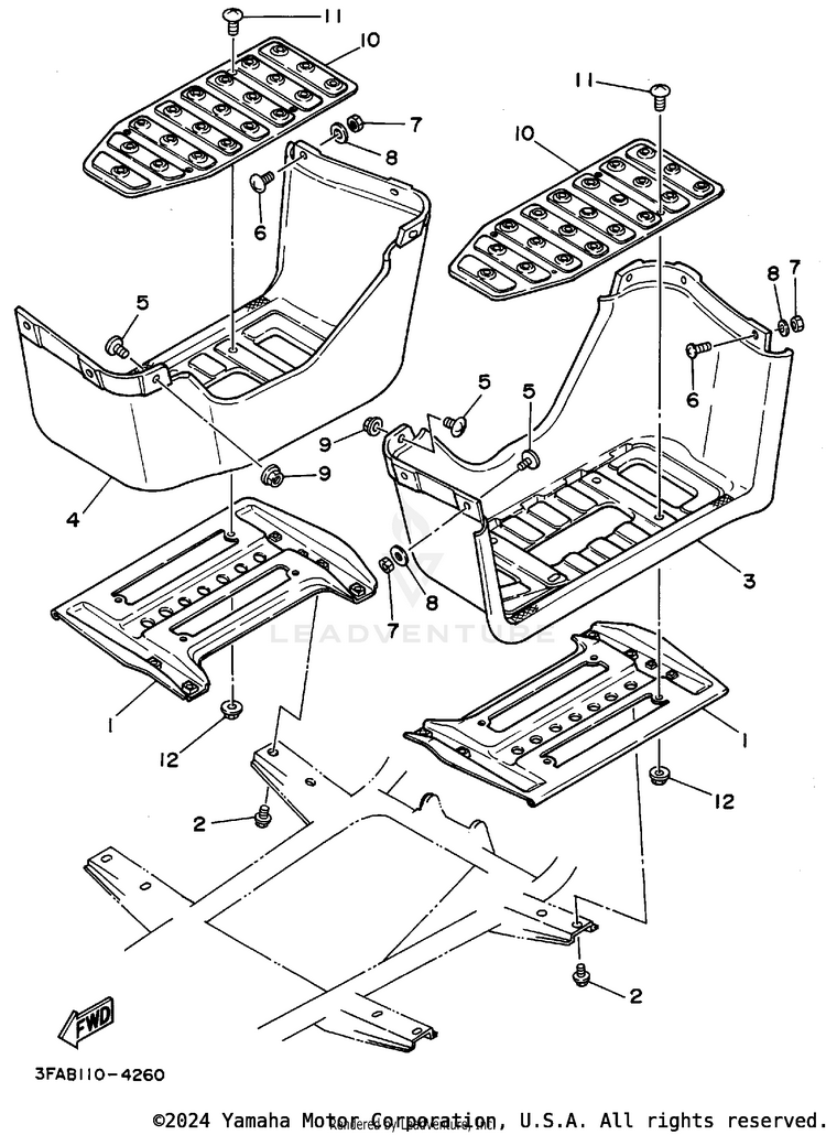 Stand Footrest Schematic