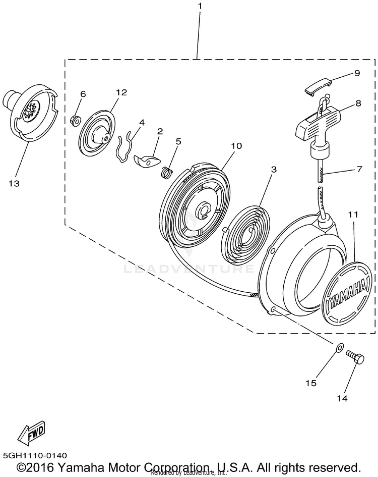 Starter KODIAK 4WD - YFM400FAP - 2002 Schematic