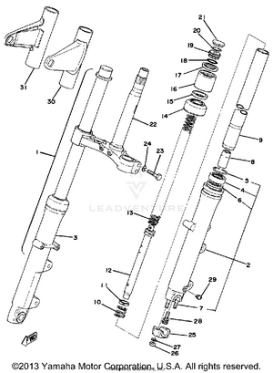 Front Fork Schematic