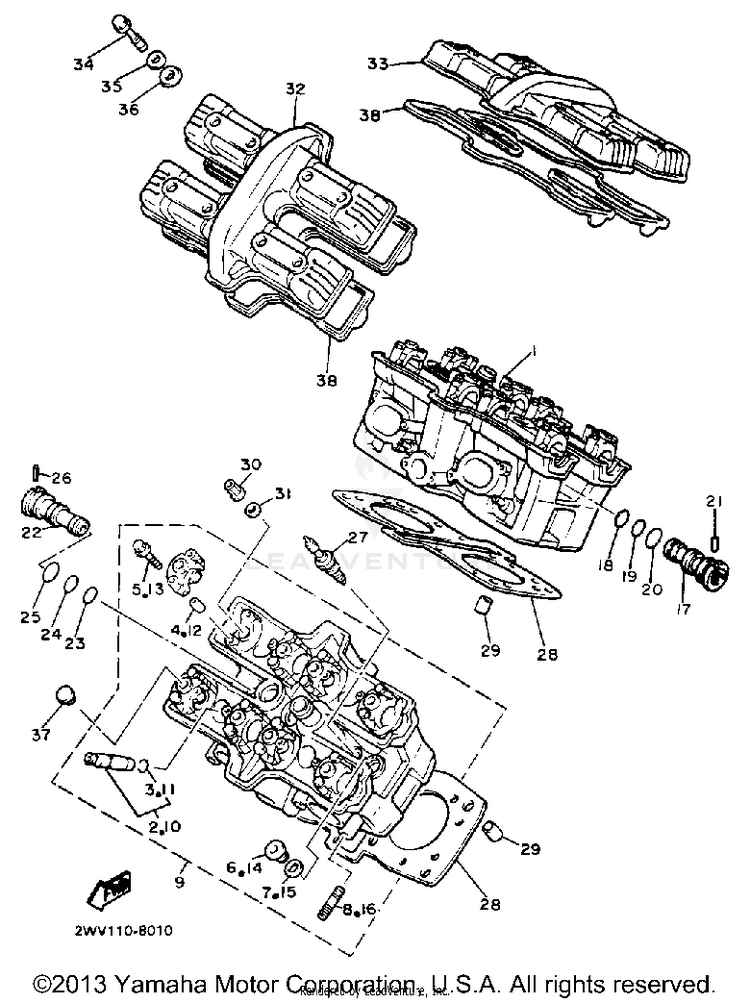 Cylinder Head Schematic