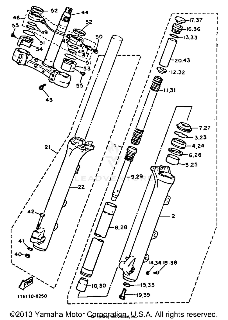 Front Fork Schematic
