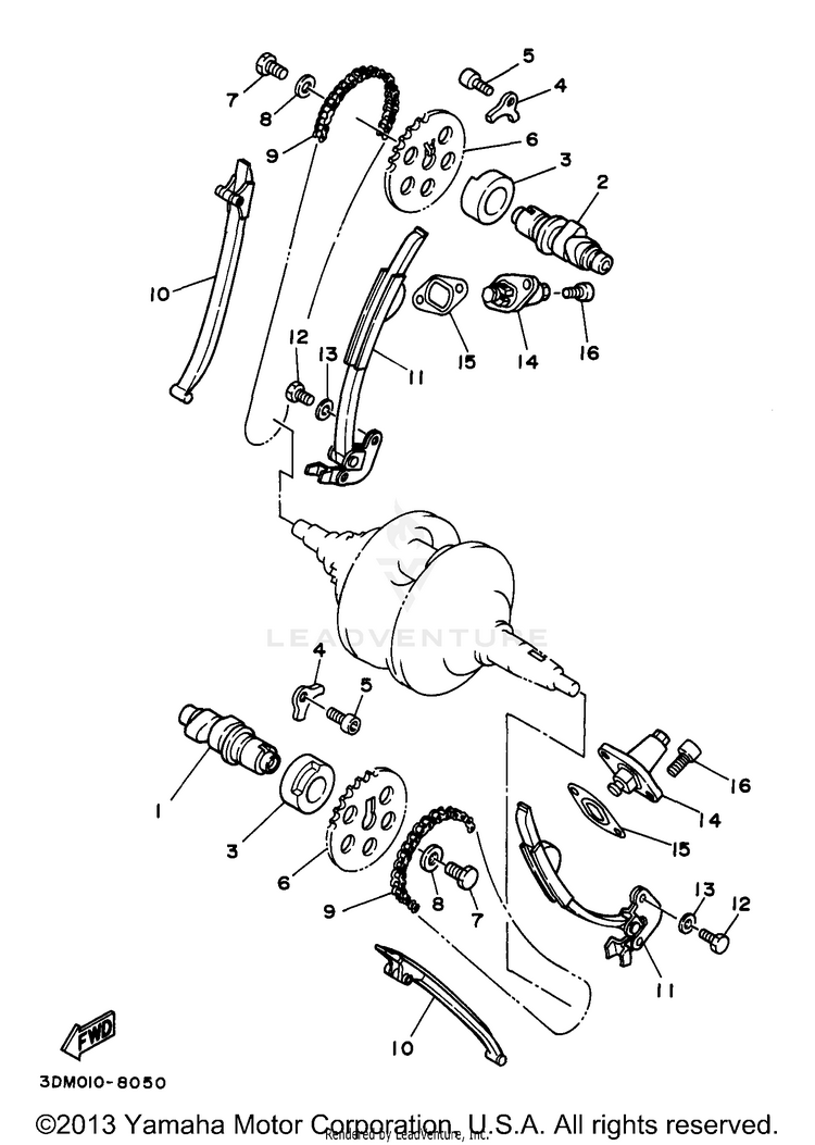 Camshaft Chain Schematic