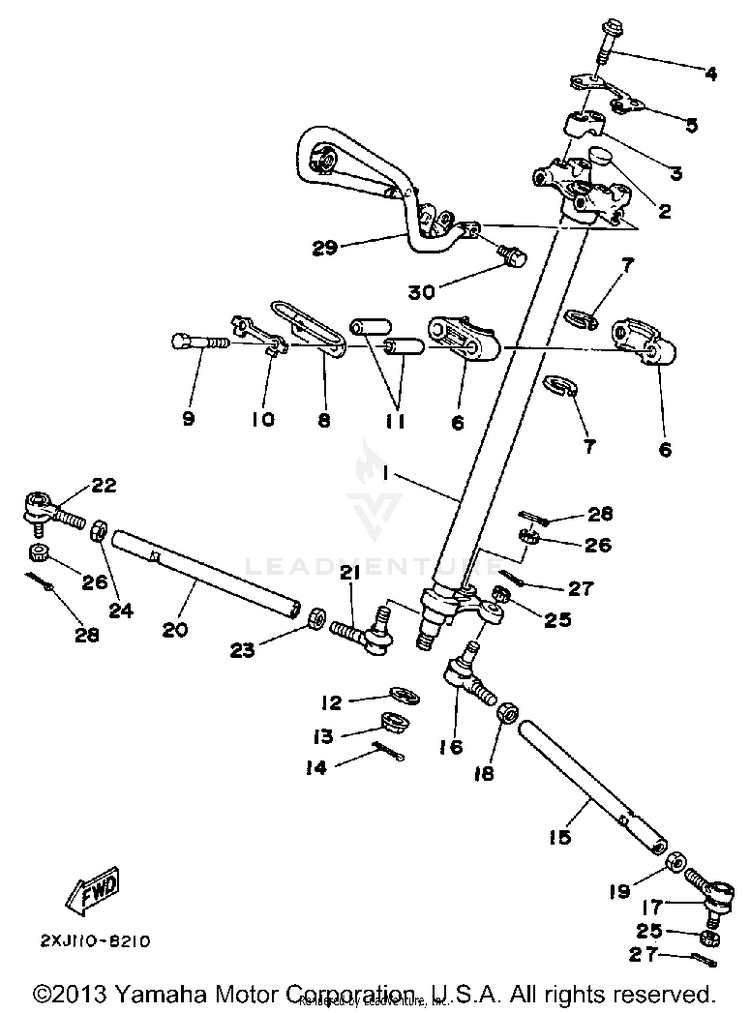 Steering BLASTER - YFS200B - 1991 Schematic