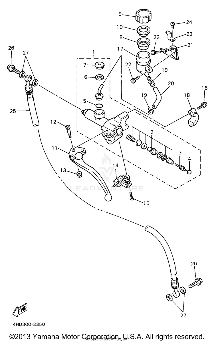 Front Master Cylinder 2 Schematic