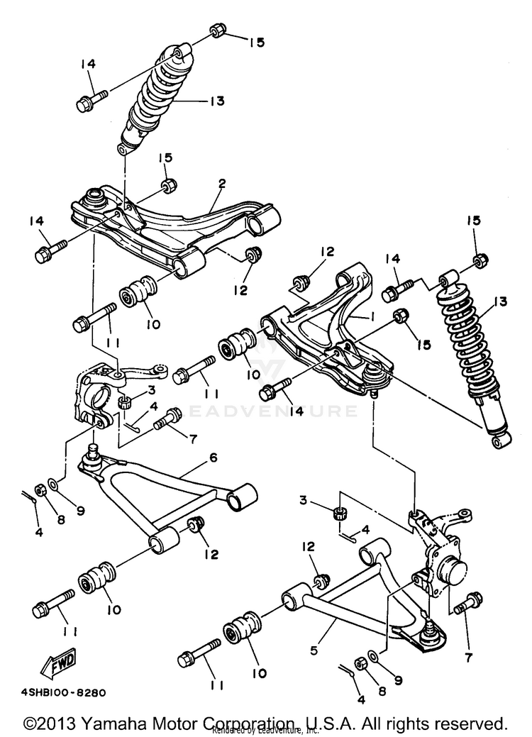 Front Suspension Wheel Schematic