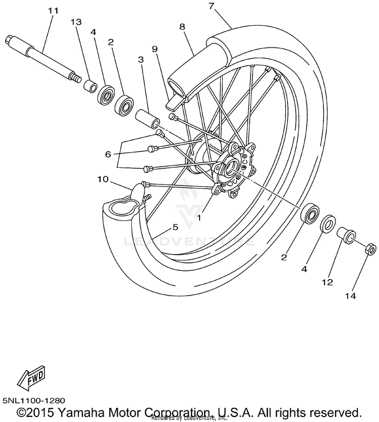 Front Wheel Schematic