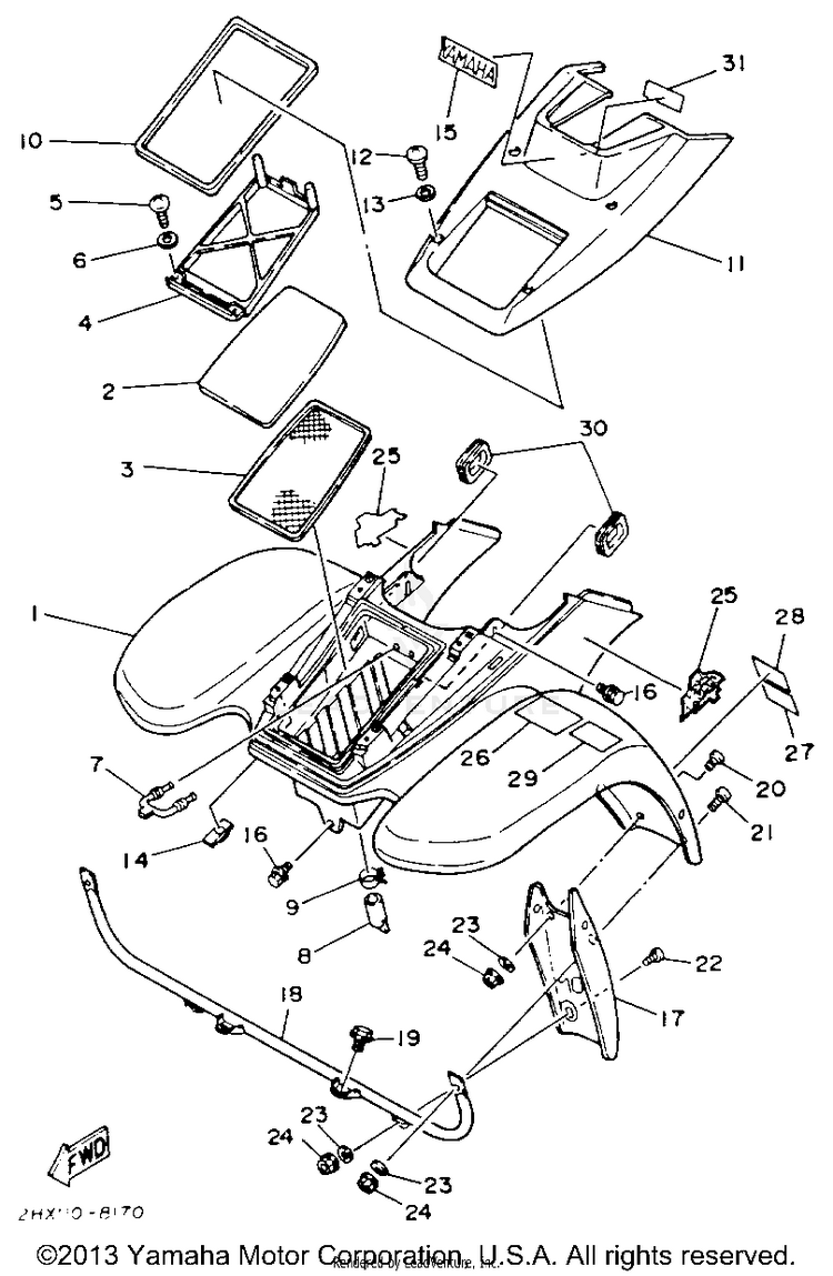 Front Fender Schematic