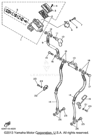 Front Master Cylinder Schematic
