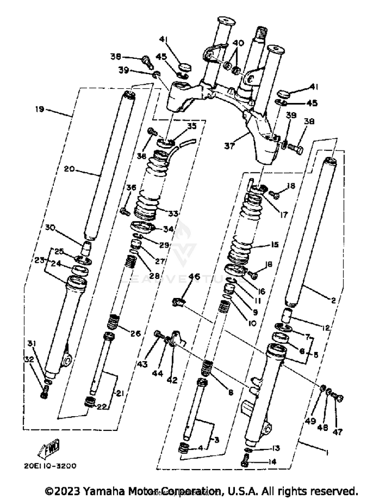 Front Fork Schematic