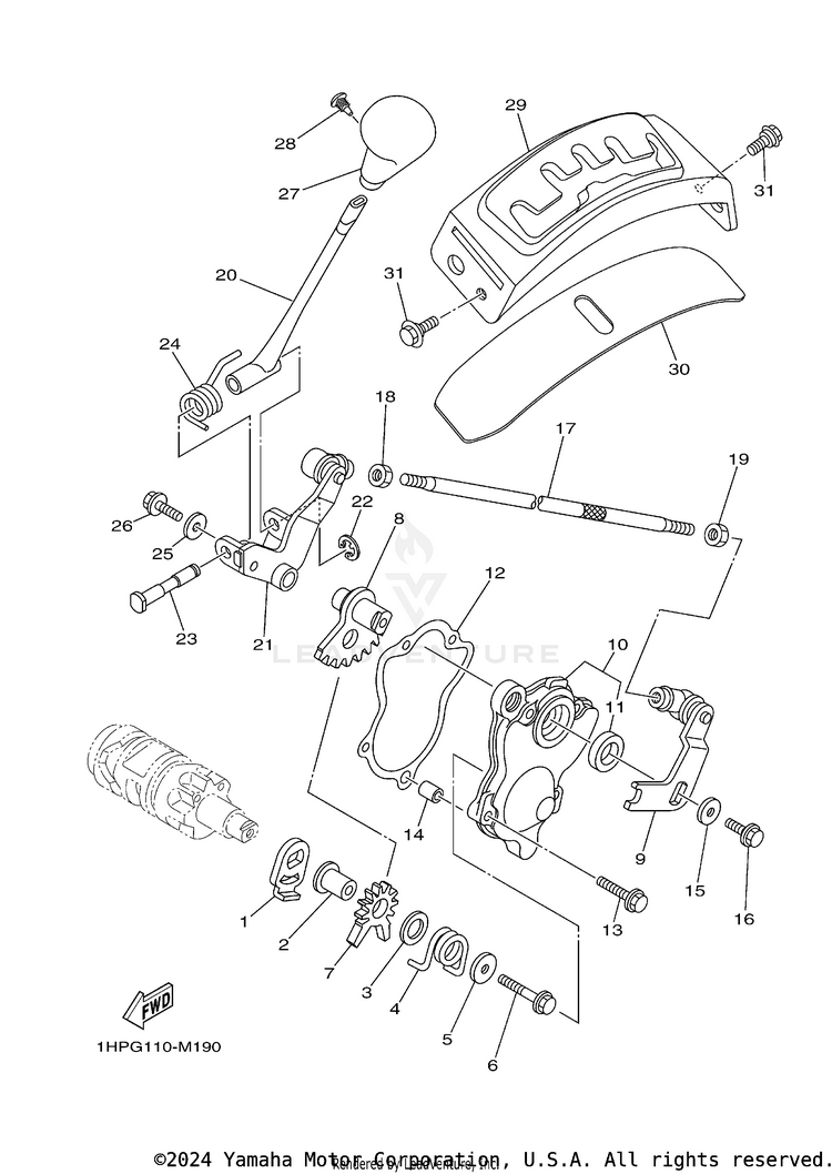 Shift Shaft Schematic