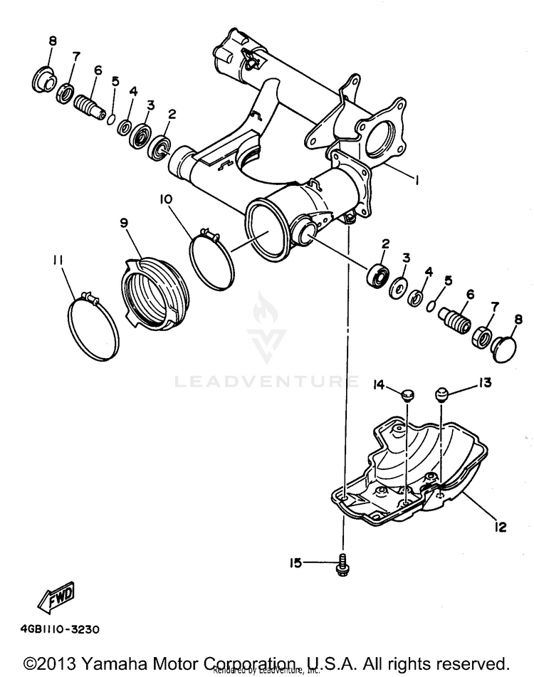Rear Arm Suspension Schematic