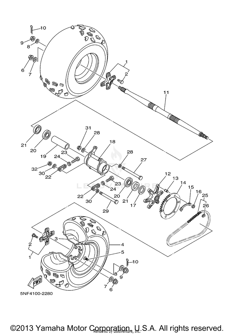 Rear Wheel Schematic