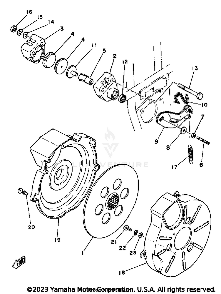 Rear Brake Caliper Yt125h Schematic