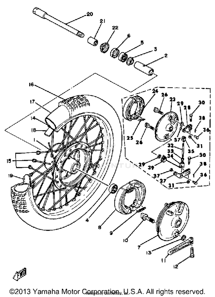Front Wheel Yz250h Schematic