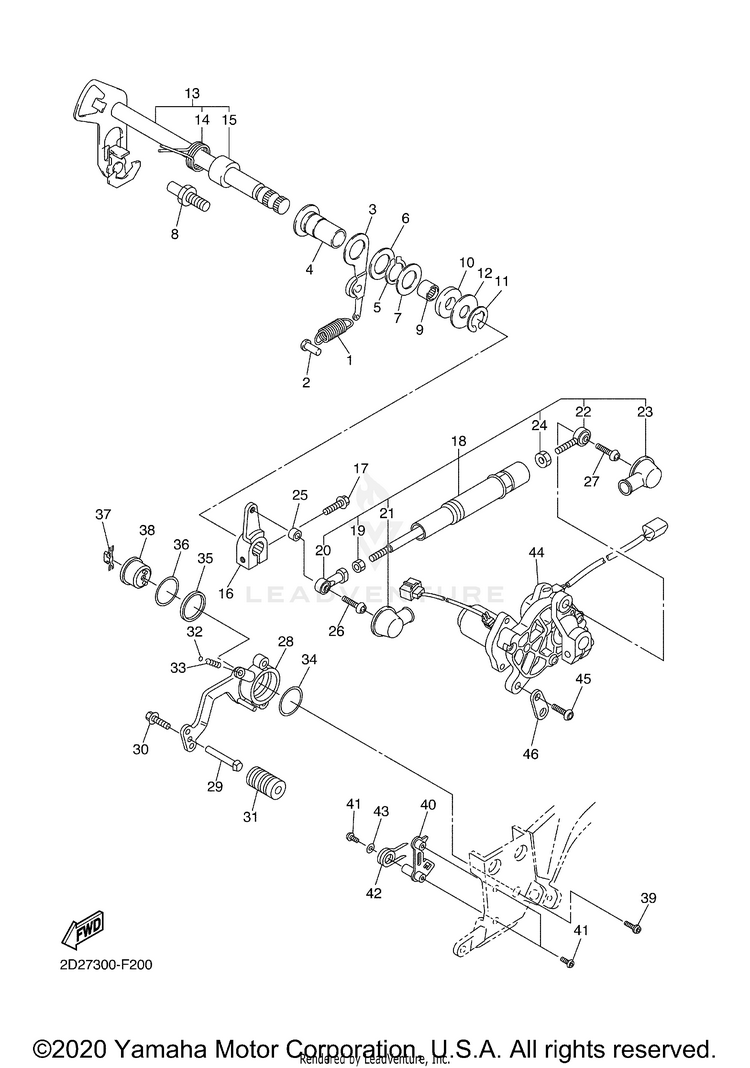 Shift Shaft Schematic
