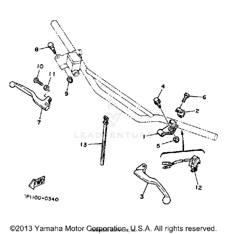 Handle Switch-Lever Schematic
