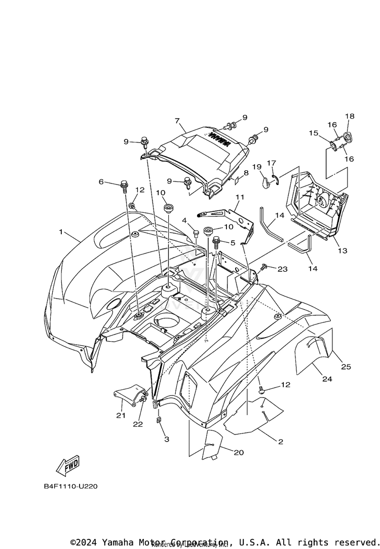 Rear Fender Schematic