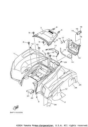 Rear Fender Schematic