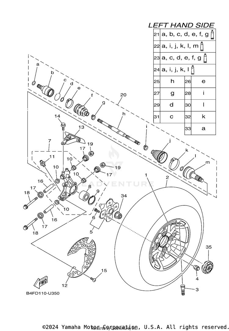 Rear Wheel Schematic