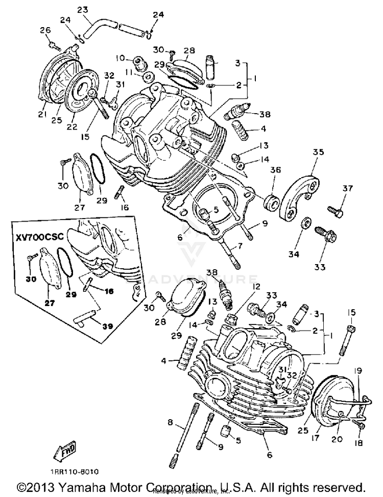 Cylinder Head Schematic