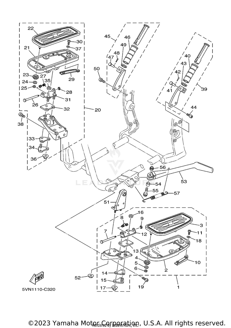 Stand Footrest Schematic