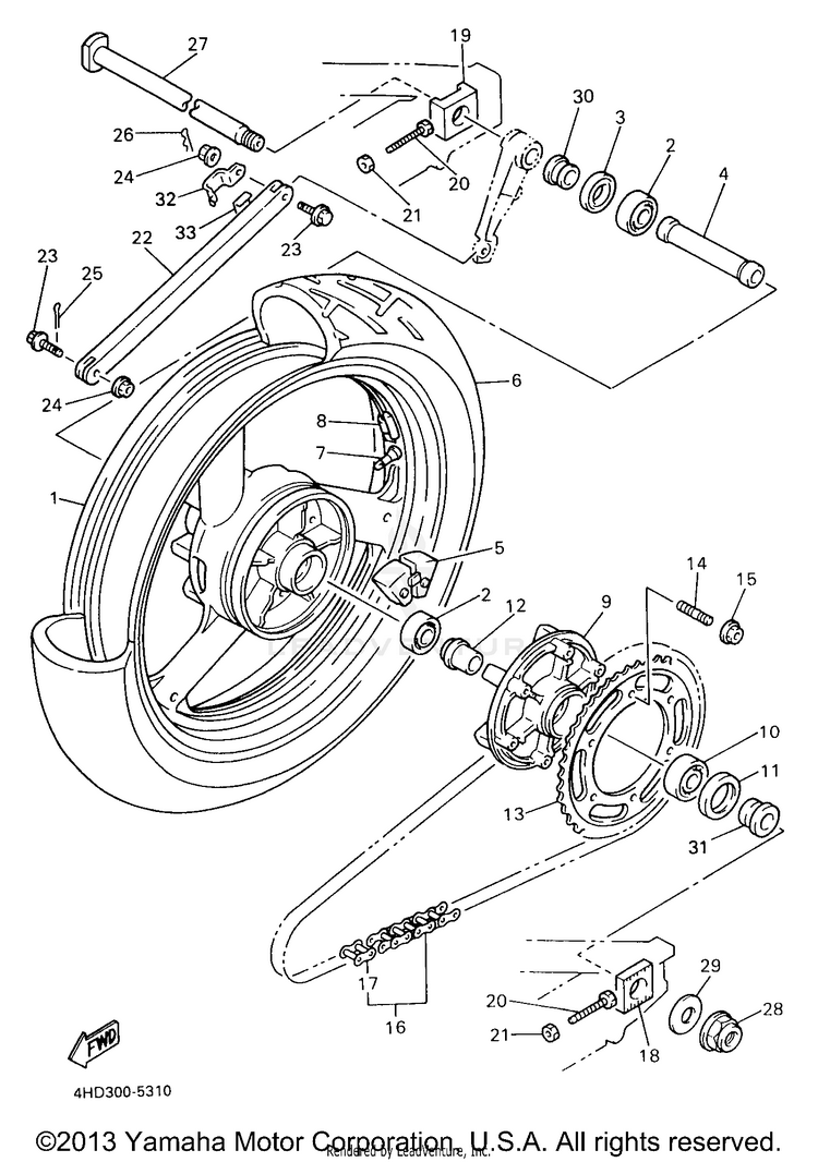 Rear Wheel Schematic