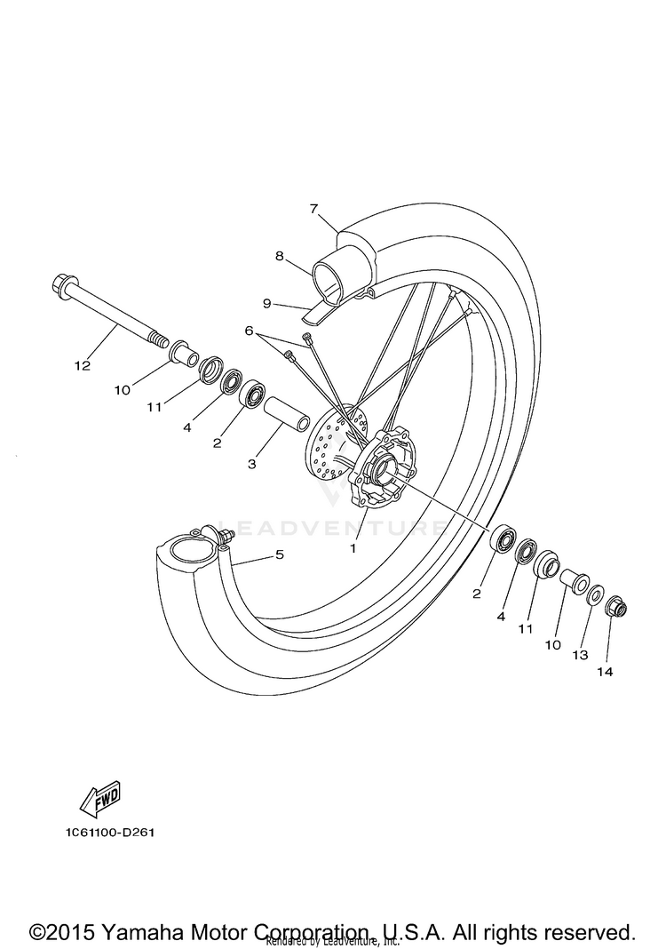 Front Wheel Schematic
