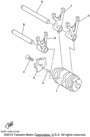 Shift Cam Fork Schematic